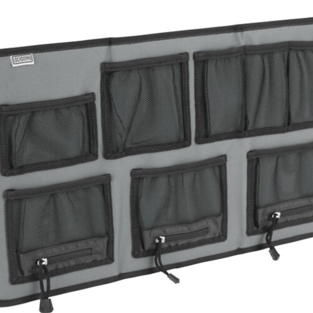 LOCKDOWN Hanging Organizer Large Gray and Black